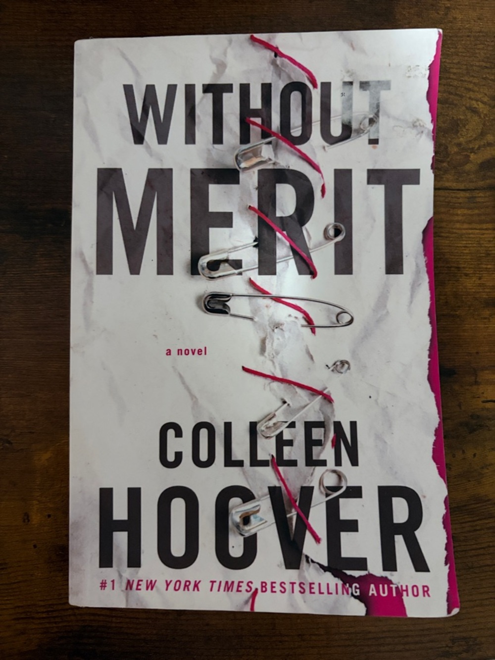 Without Merit by Colleen Hoover - White & Pink Paperback